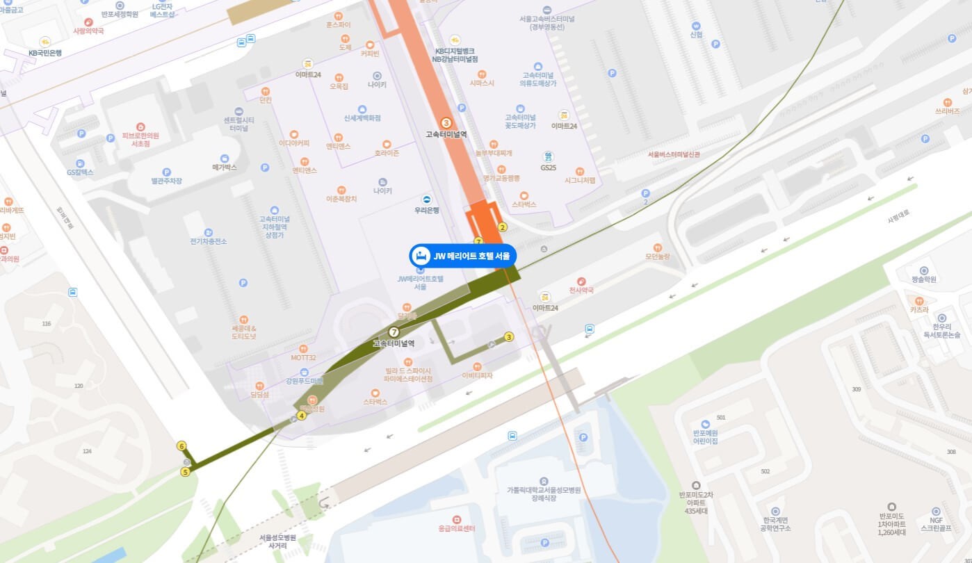 Event venue map