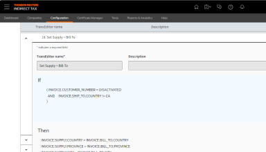 ONESOURCE Determination - Transaction editors - Secondary Feature Image