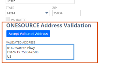 ONESOURCE Determination - Address Validation - Secondary Feature Image