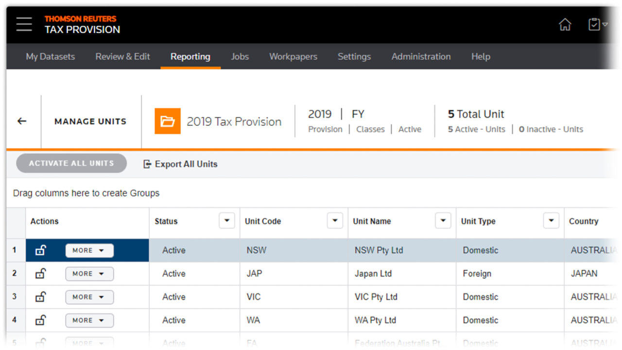 Data collection — centralize tax data from multiple source